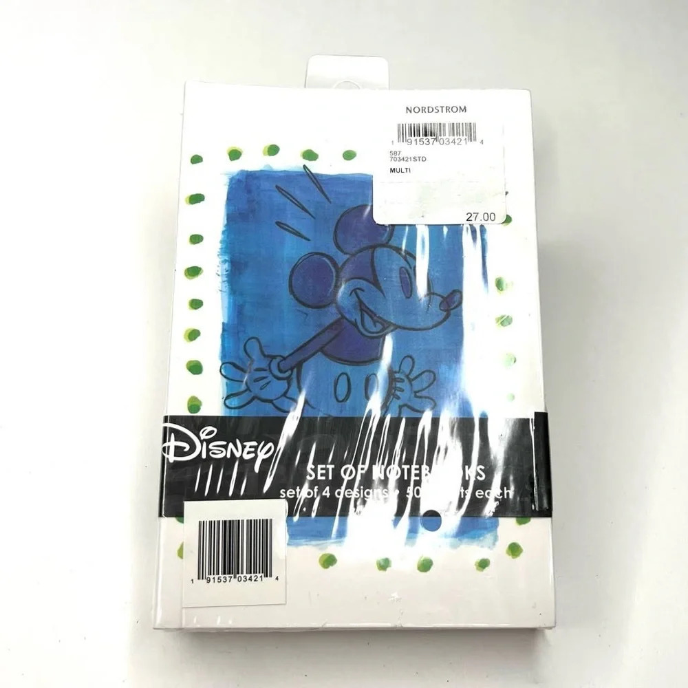 DISNEY SET OF 4 NOTEBOOKS 4” x 6”